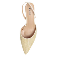 Lynn Slingback Pumps Beige Vaila Shoes