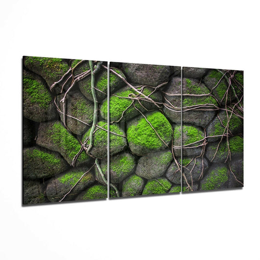 Insigneart USA Insigneart USA Mossy Stones Mega Glass Wall Art