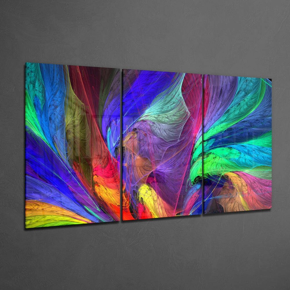 Insigneart USA Insigneart USA Dance of Colors Mega Glass Wall Art