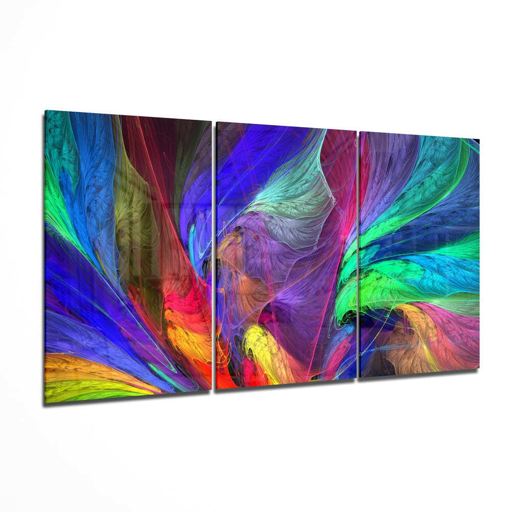 Insigneart USA Insigneart USA Dance of Colors Mega Glass Wall Art