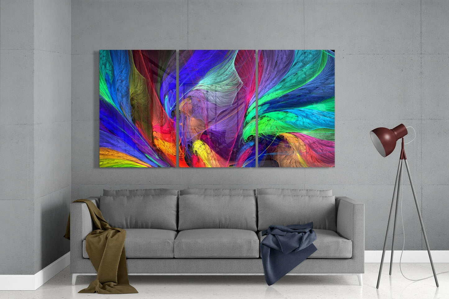 Insigneart USA Insigneart USA Dance of Colors Mega Glass Wall Art