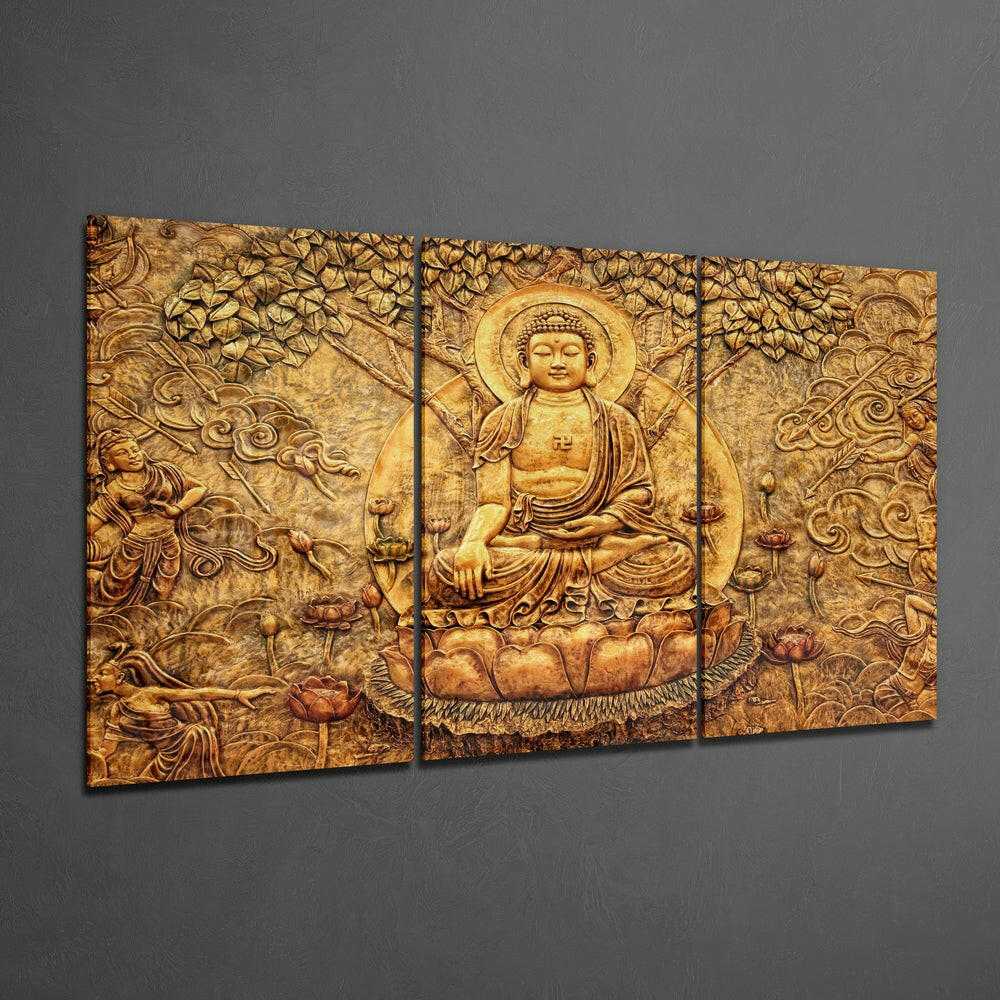 Insigneart USA Insigneart USA Buddha Mega Glass Wall Art