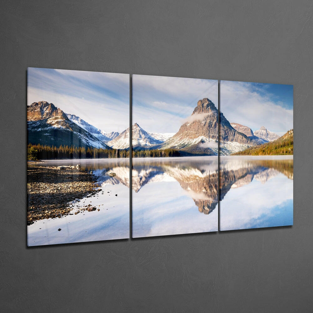 Insigneart USA Insigneart USA Mountains Mega Glass Wall Art