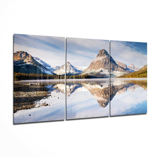 Insigneart USA Insigneart USA Mountains Mega Glass Wall Art
