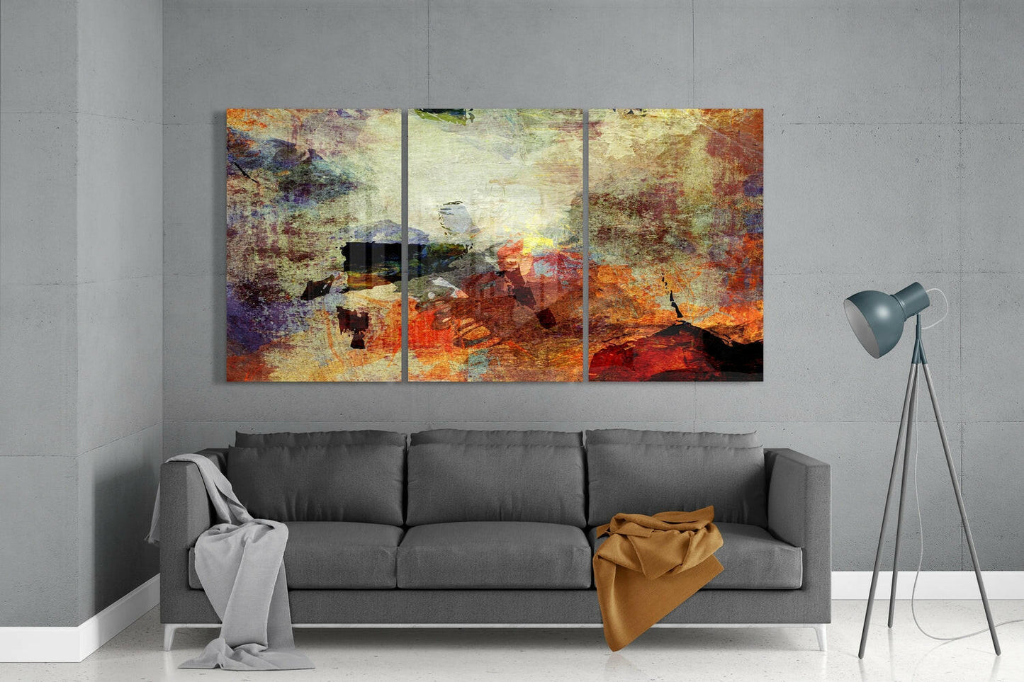 Insigneart USA Insigneart USA Abstract Colors Mega Glass Wall Art