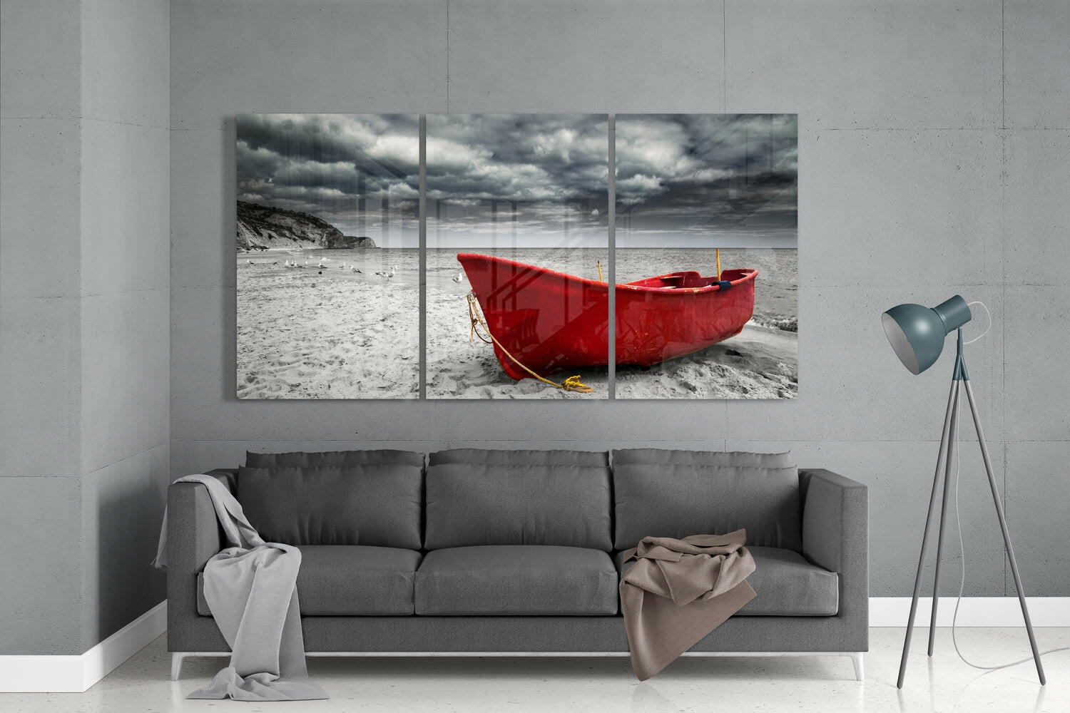 Insigneart USA Insigneart USA Red Kayak Glass Wall Art