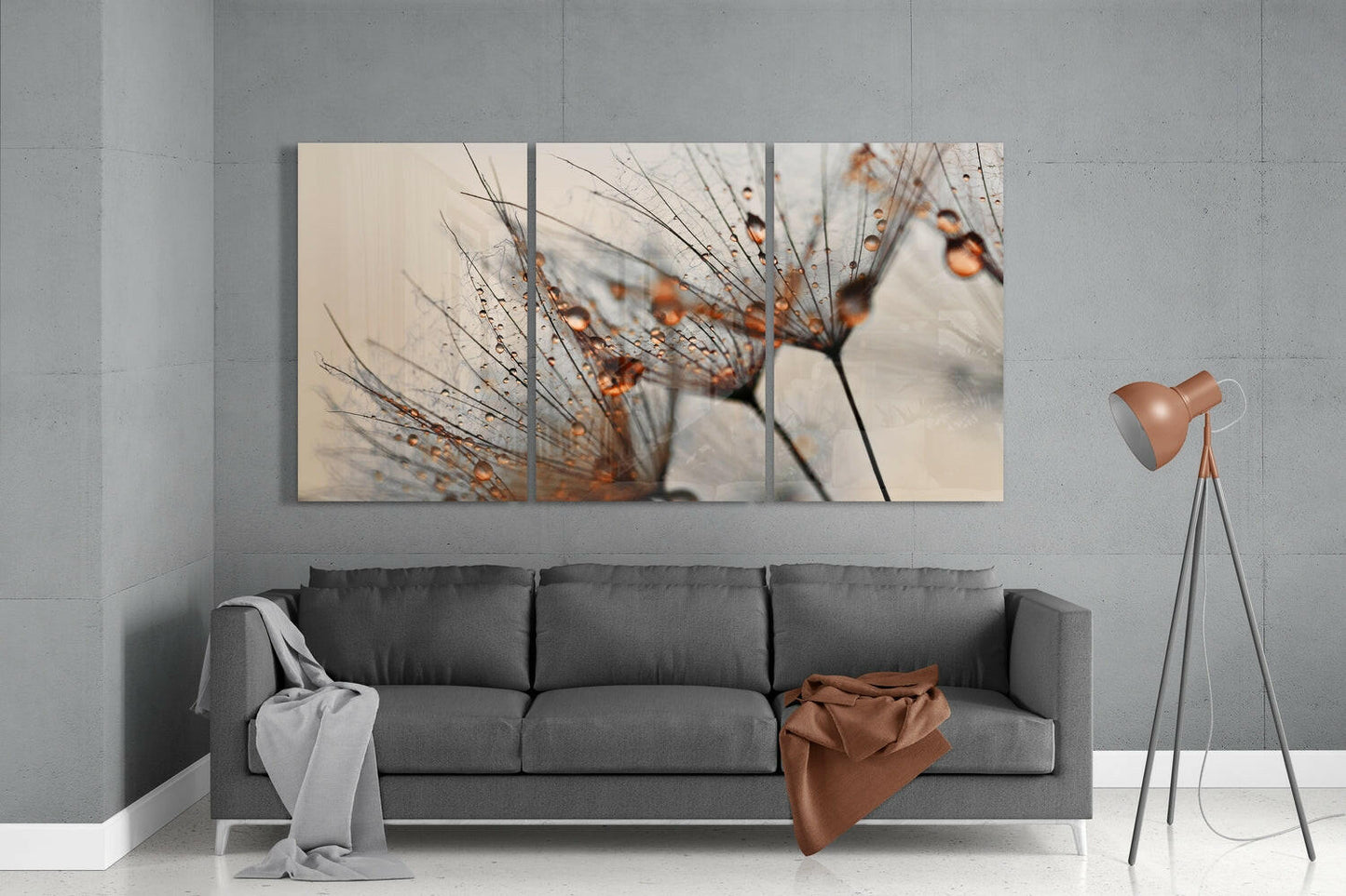 Insigneart USA Insigneart USA Cinnamon Dandelion Glass Wall Art