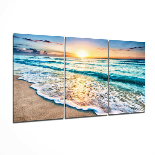 Insigneart USA Insigneart USA Turquoise Beach Glass Wall Art