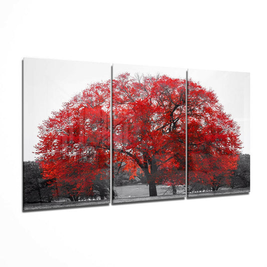 Insigneart USA Insigneart USA Red Tree Glass Wall Art