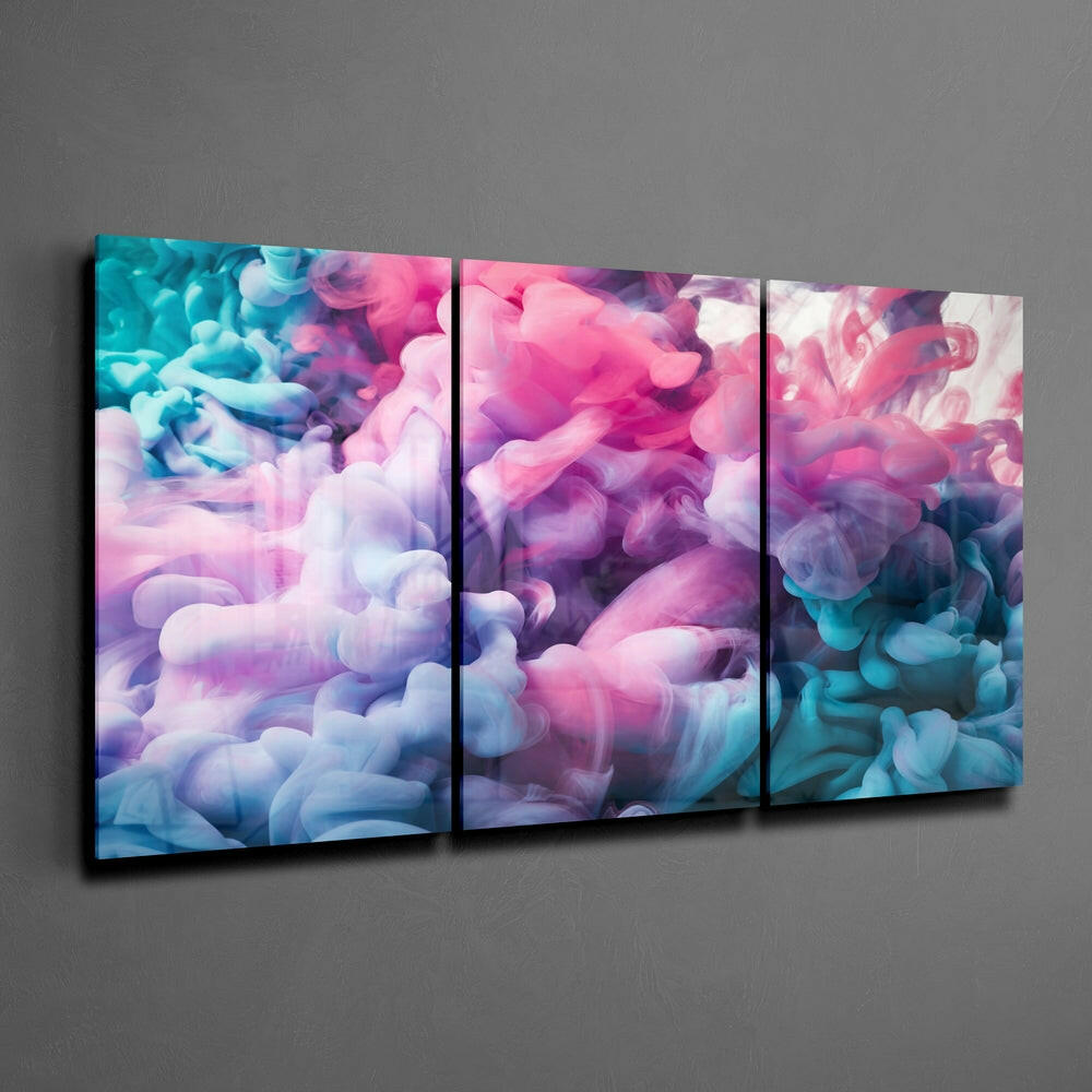 Insigneart USA Insigneart USA Pastel Smoke Mega Glass Wall Art
