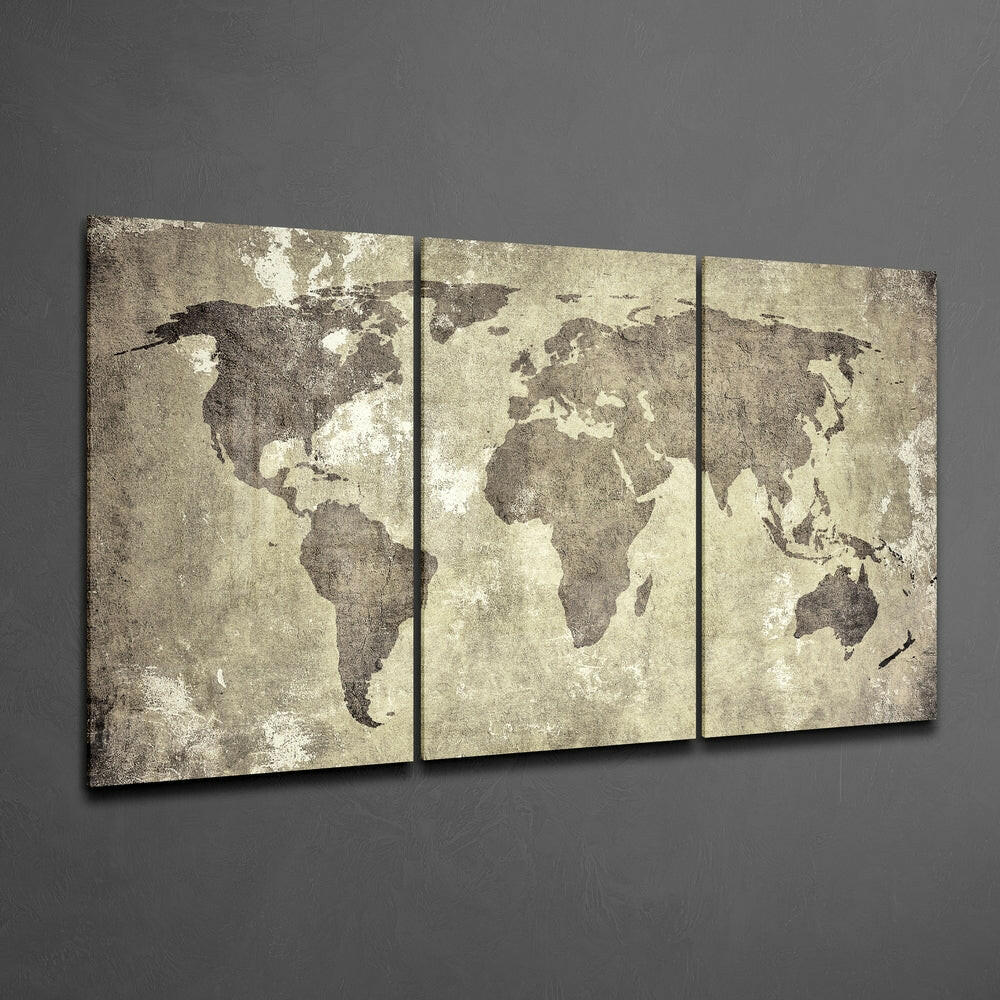 Insigneart USA Insigneart USA Antique World Map Mega Glass Wall Art