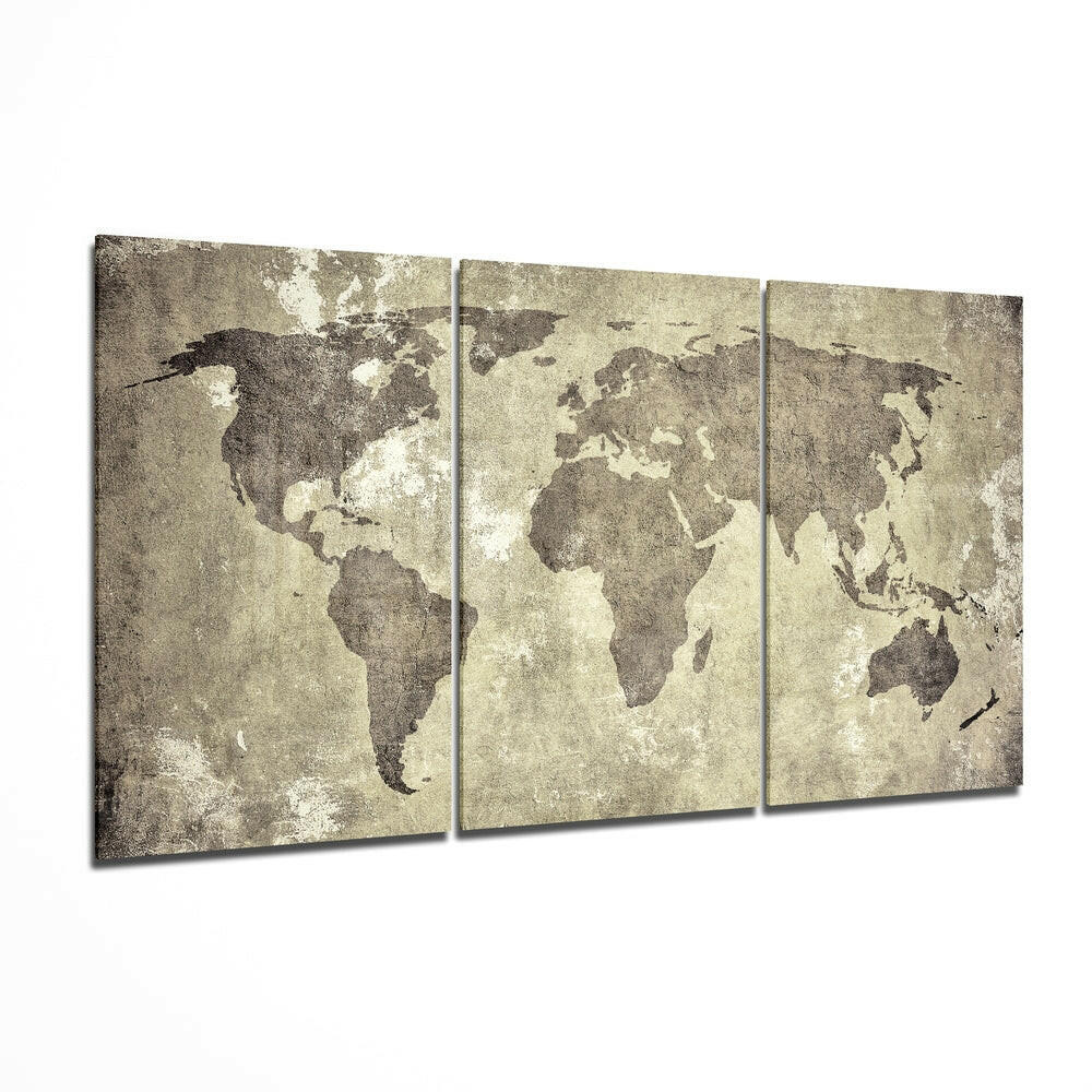Insigneart USA Insigneart USA Antique World Map Mega Glass Wall Art