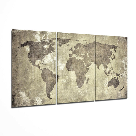 Insigneart USA Insigneart USA Antique World Map Mega Glass Wall Art