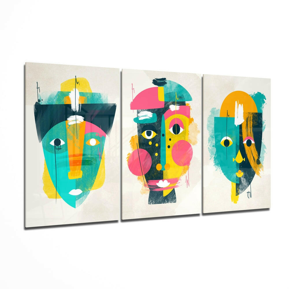 Insigneart USA Insigneart USA Abstract Shapes 9 Glass Wall Arts