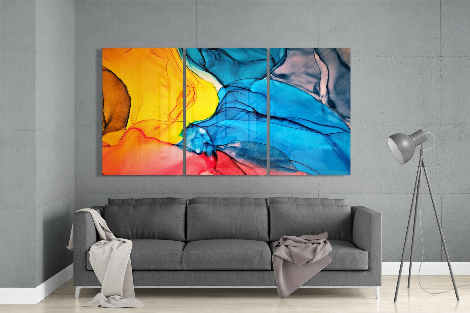 Magic Colors Glass Wall Art Insigneart USA