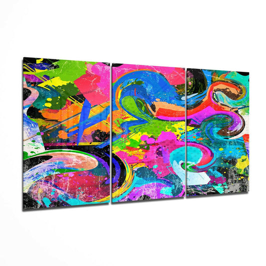 Insigneart USA Insigneart USA Dance of Colors Glass Wall Art