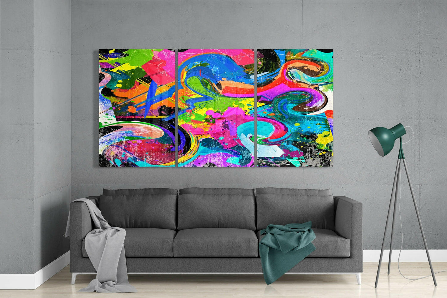 Insigneart USA Insigneart USA Dance of Colors Glass Wall Art
