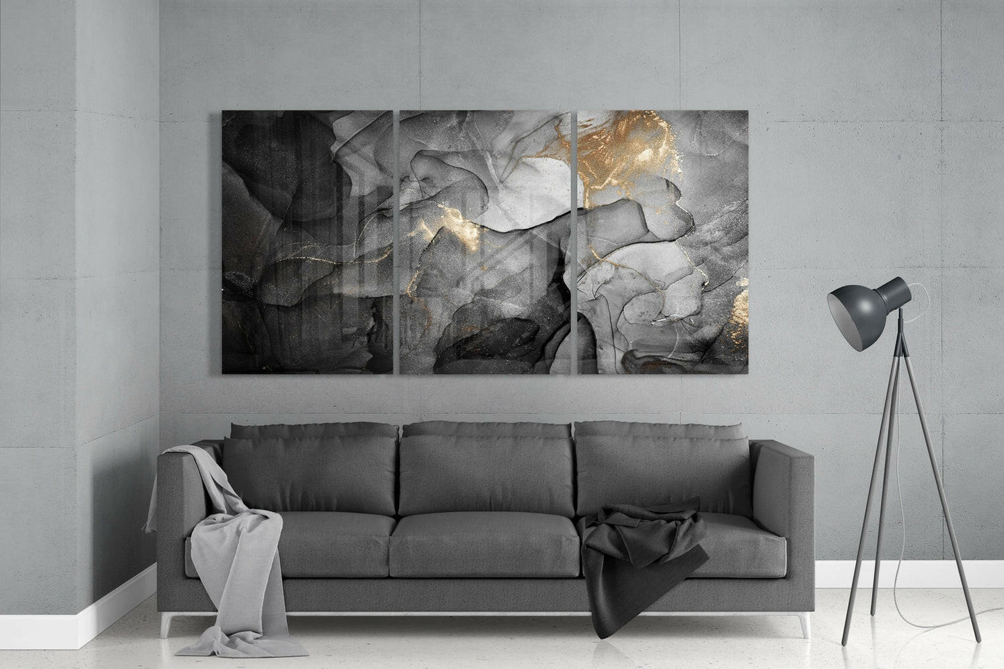 Insigneart USA Insigneart USA Noble Gray Glass Wall Art
