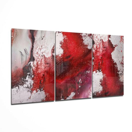 Insigneart USA Insigneart USA Abstract Red Glass Wall Art