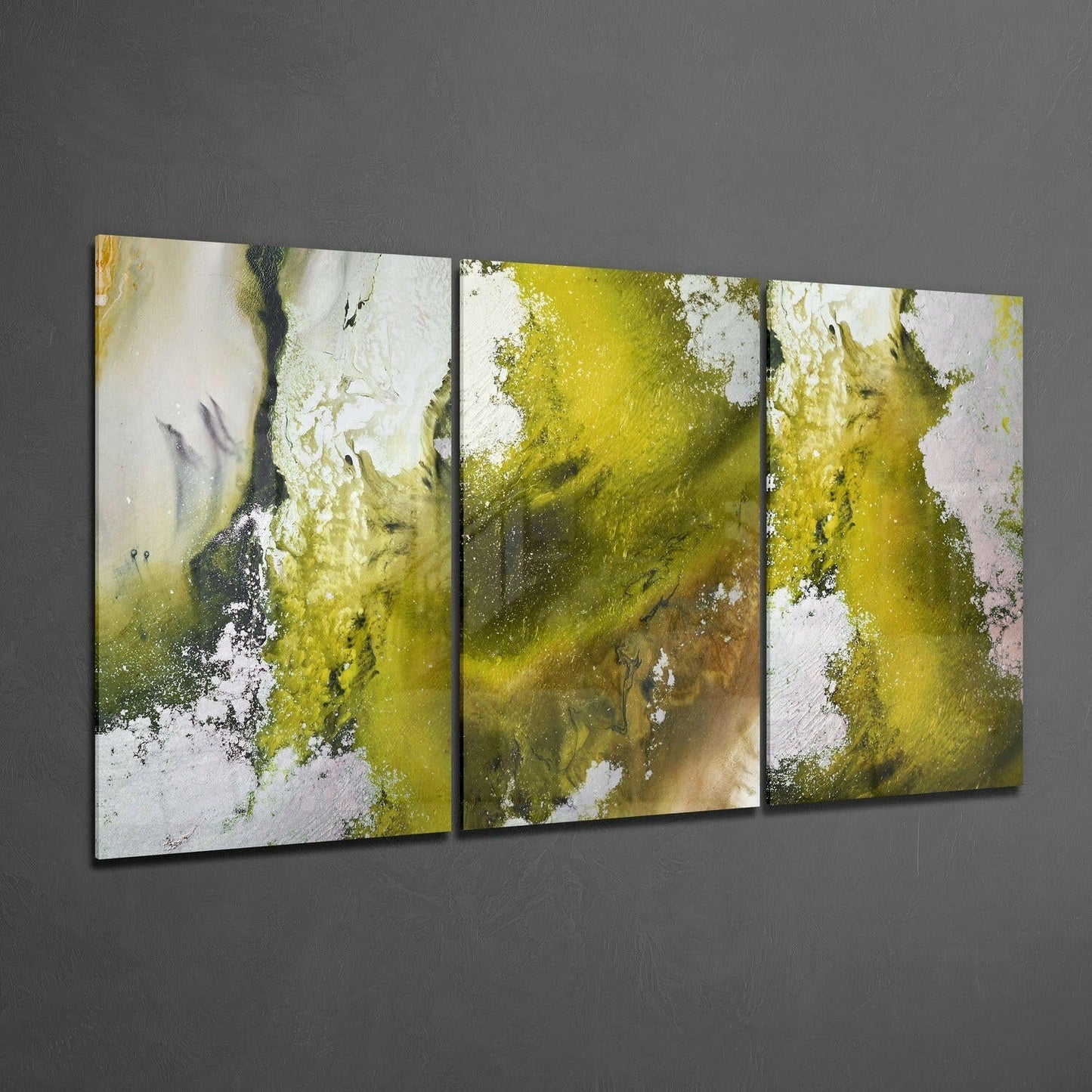 Insigneart USA Insigneart USA Abstract Green Mega Glass Wall Art