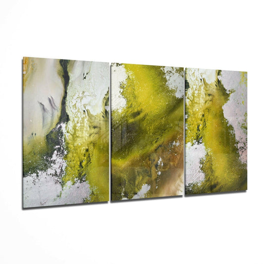 Insigneart USA Insigneart USA Abstract Green Mega Glass Wall Art