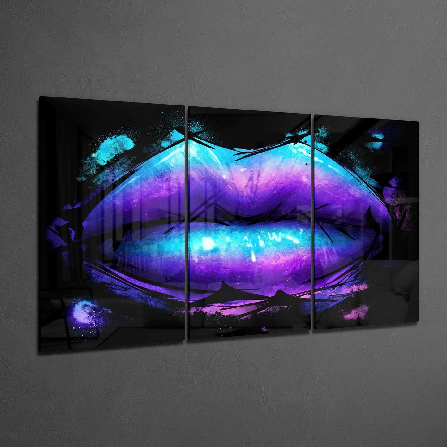 Insigneart USA Insigneart USA Lips Glass Wall Art