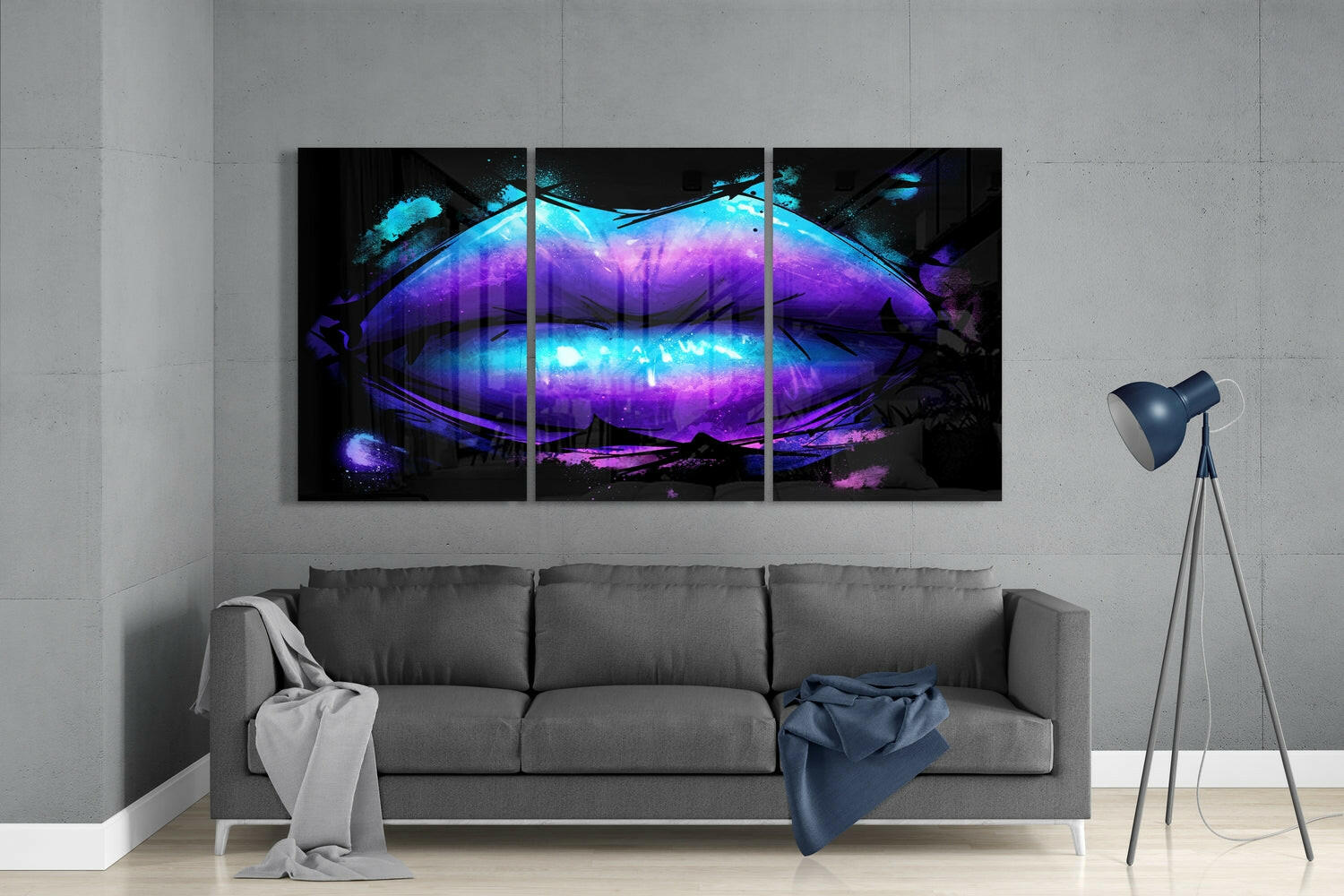 Insigneart USA Insigneart USA Lips Glass Wall Art