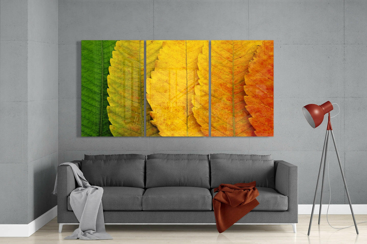 Insigneart USA Insigneart USA Autumn Leaves Glass Wall Art