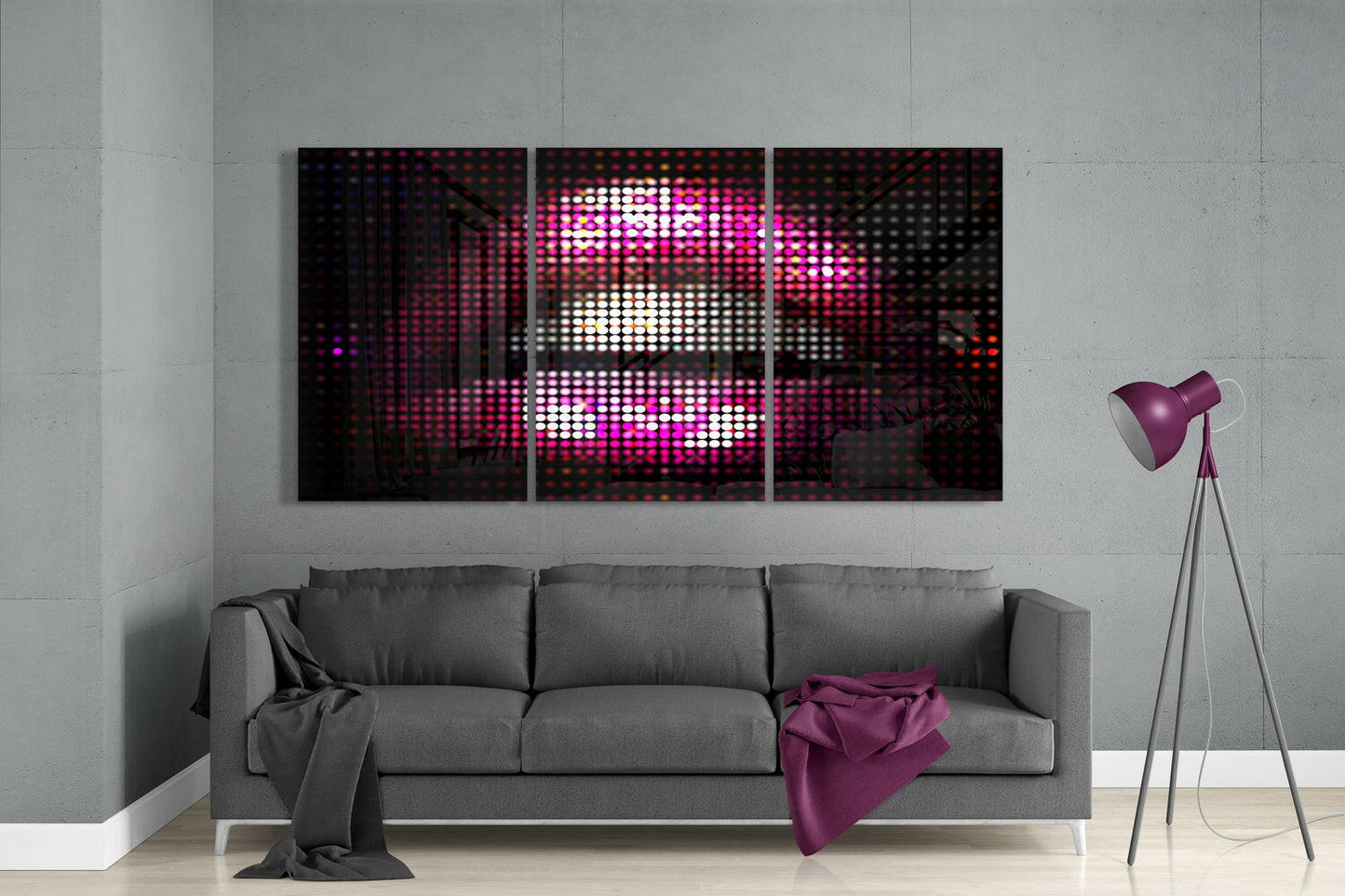 Insigneart USA Insigneart USA Lips Glass Wall Art