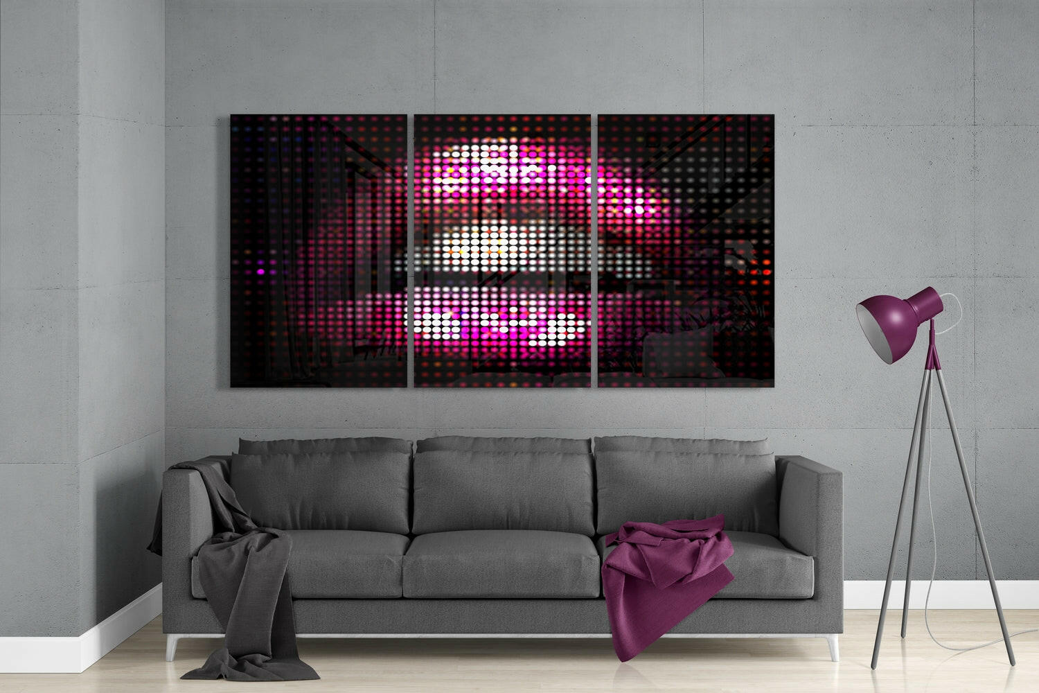 Insigneart USA Insigneart USA Lips Glass Wall Art
