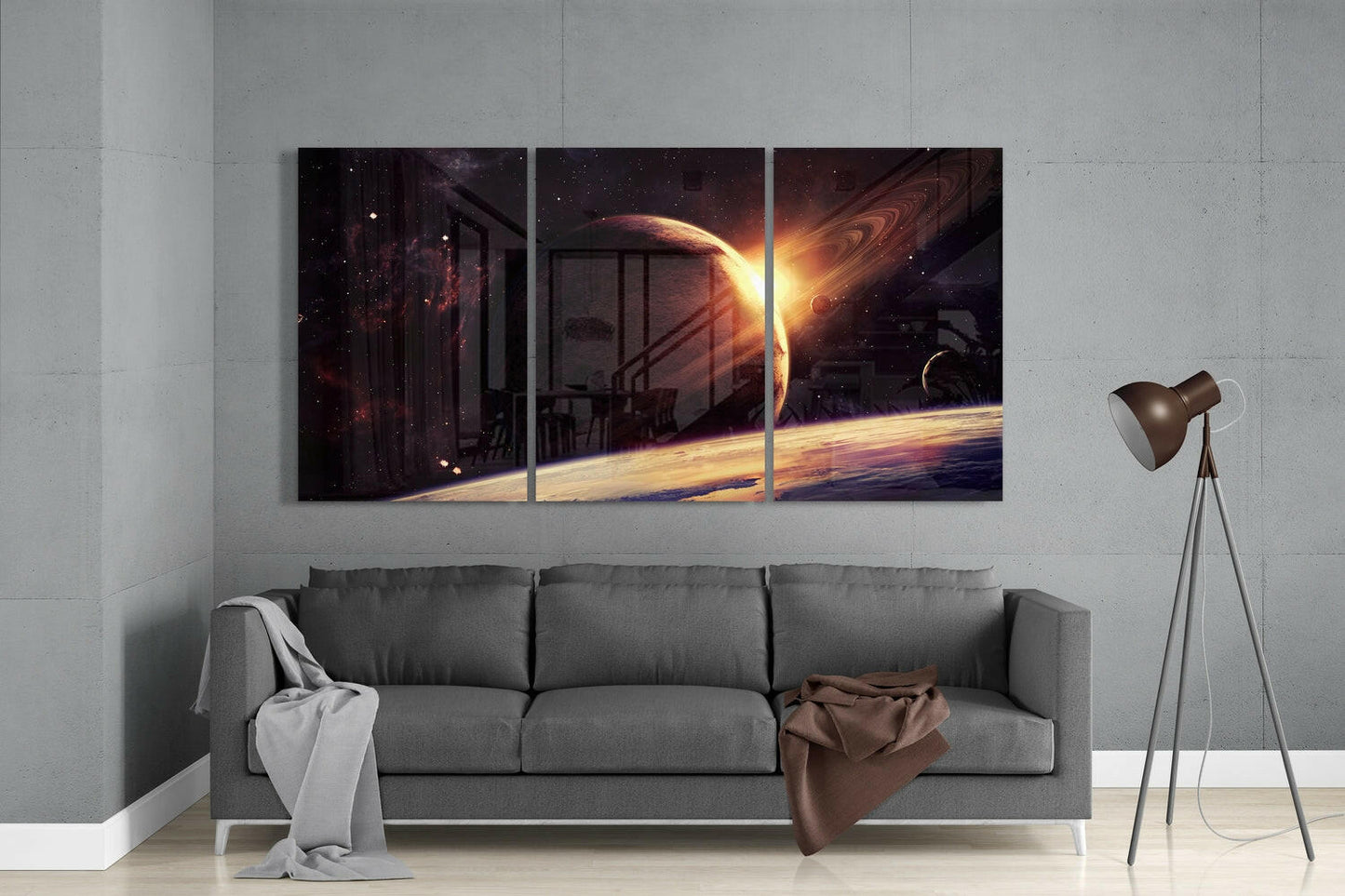 Insigneart USA Insigneart USA Saturn Glass Wall Art