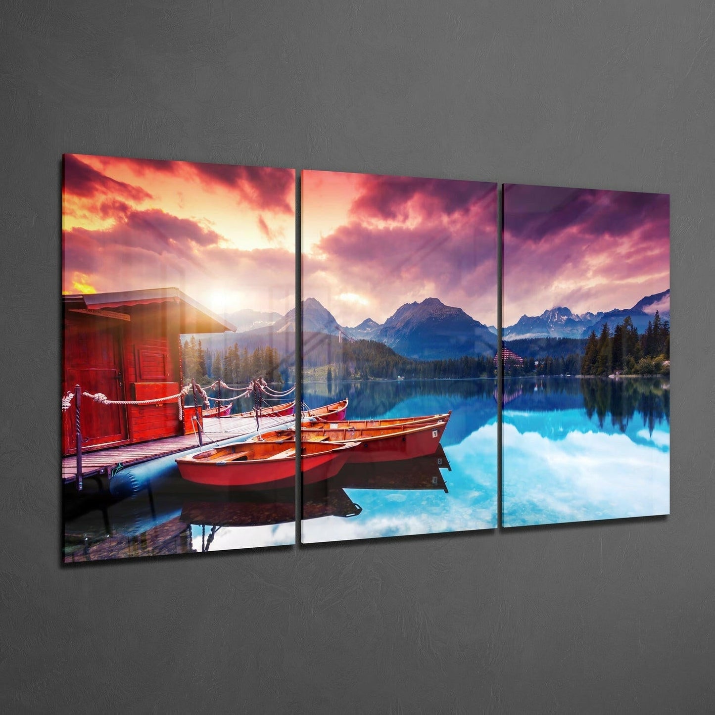 Insigneart USA Insigneart USA Lake View Glass Wall Art