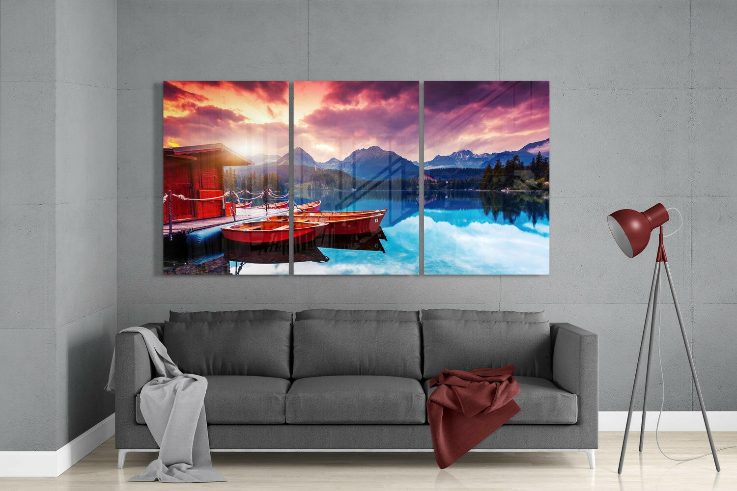 Insigneart USA Insigneart USA Lake View Glass Wall Art