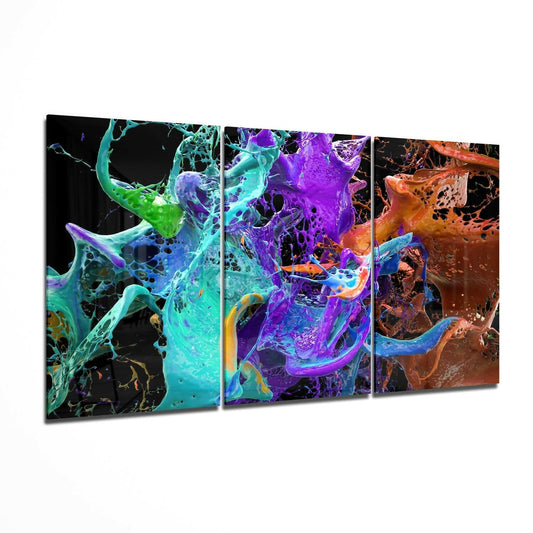Insigneart USA Insigneart USA Leap Of Colors Glass Wall Art