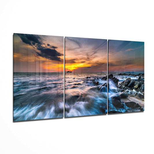 Insigneart USA Insigneart USA Sunset On The Beach Glass Art