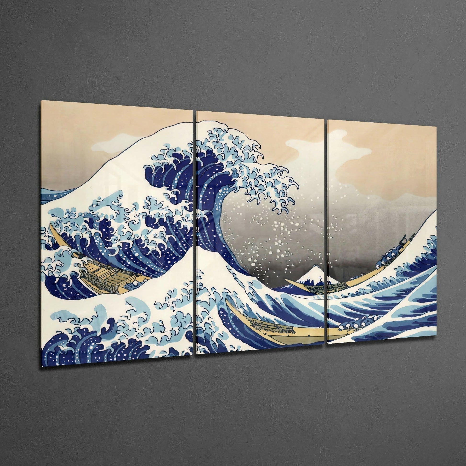 Insigneart USA Insigneart USA Kanagawa Oki Nami Ura Great Wave Mega Glass Art