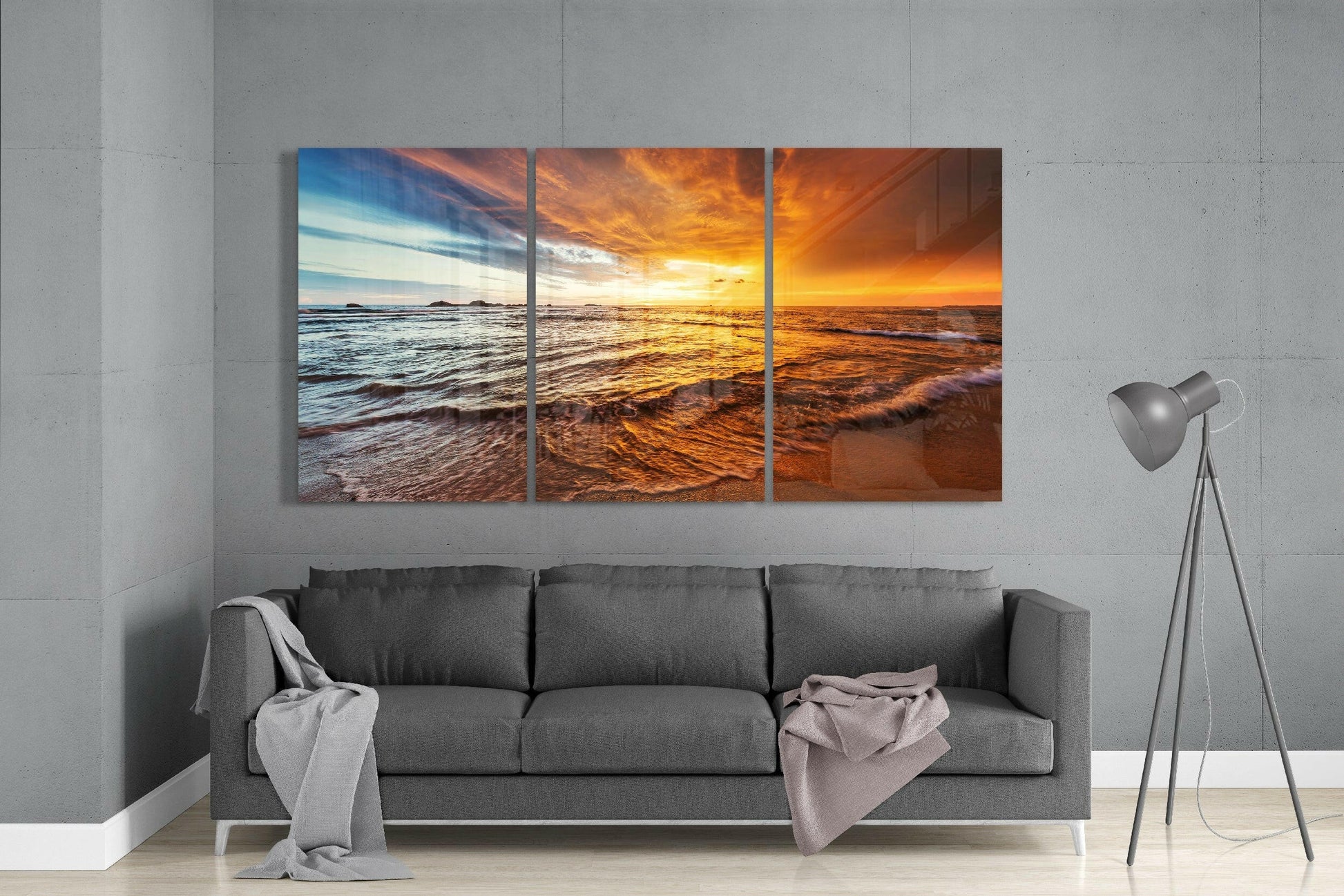 Insigneart USA Insigneart USA Sunset On The Beach Glass Art