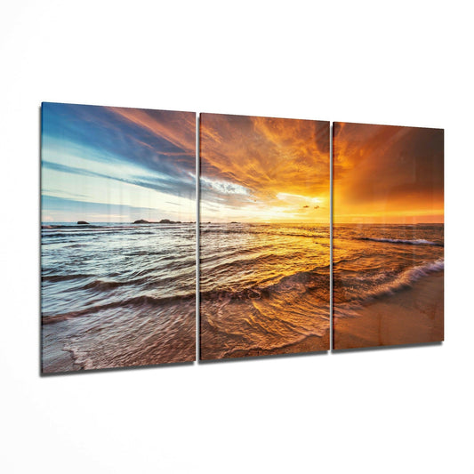 Insigneart USA Insigneart USA Sunset On The Beach Glass Art