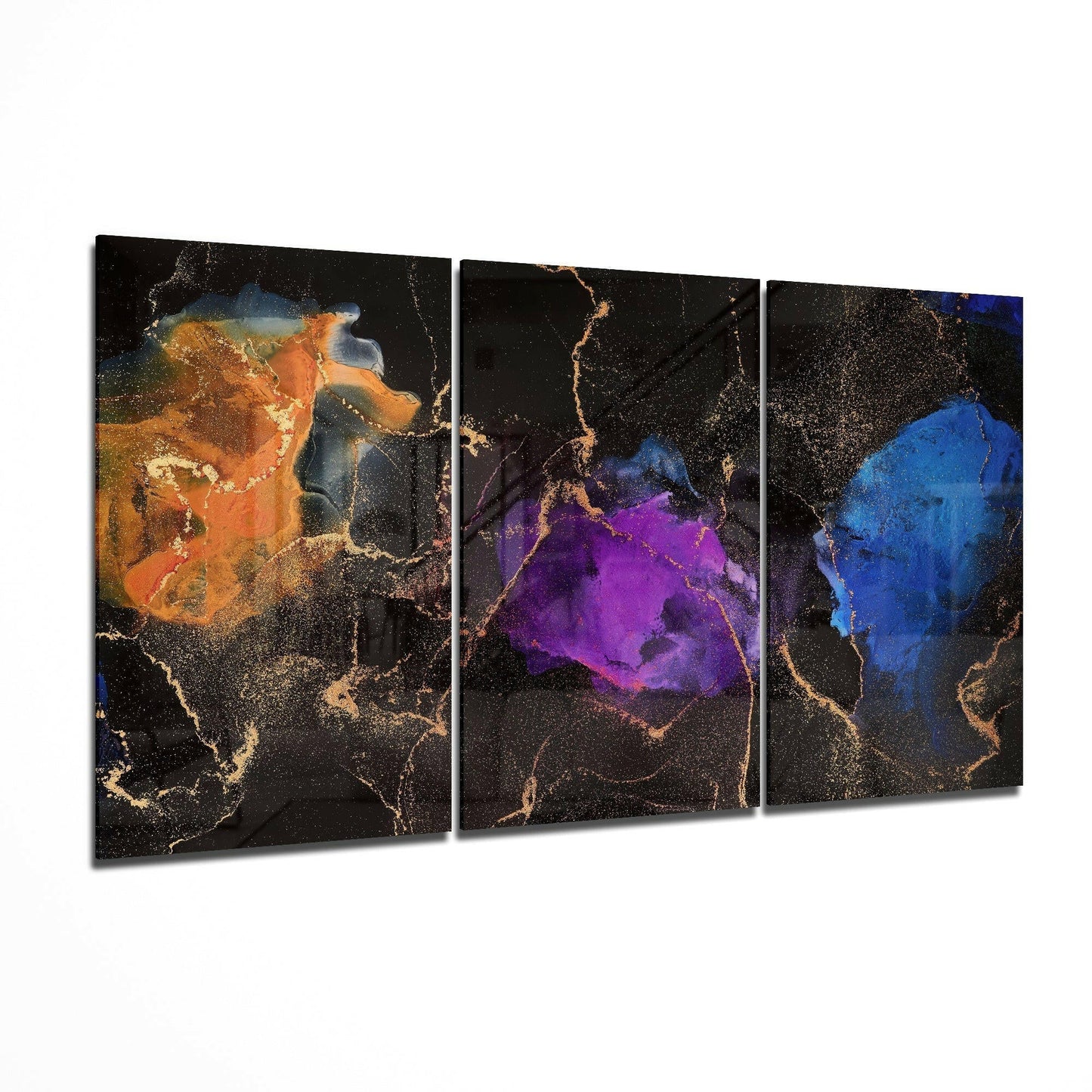 Insigneart USA Insigneart USA Orange, Blue, Purple Glass Art