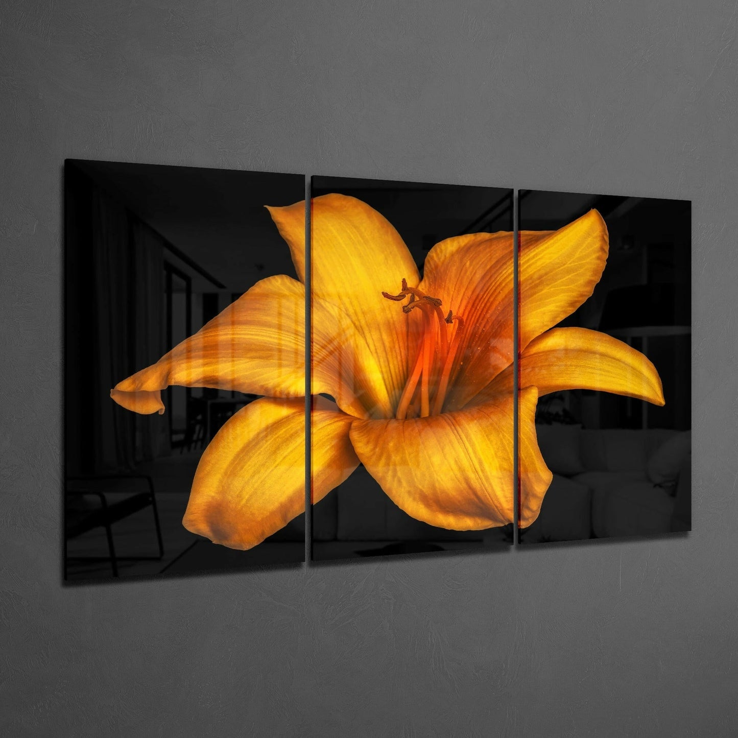 Insigneart USA Insigneart USA Flower - Orange Lilium Glass Art
