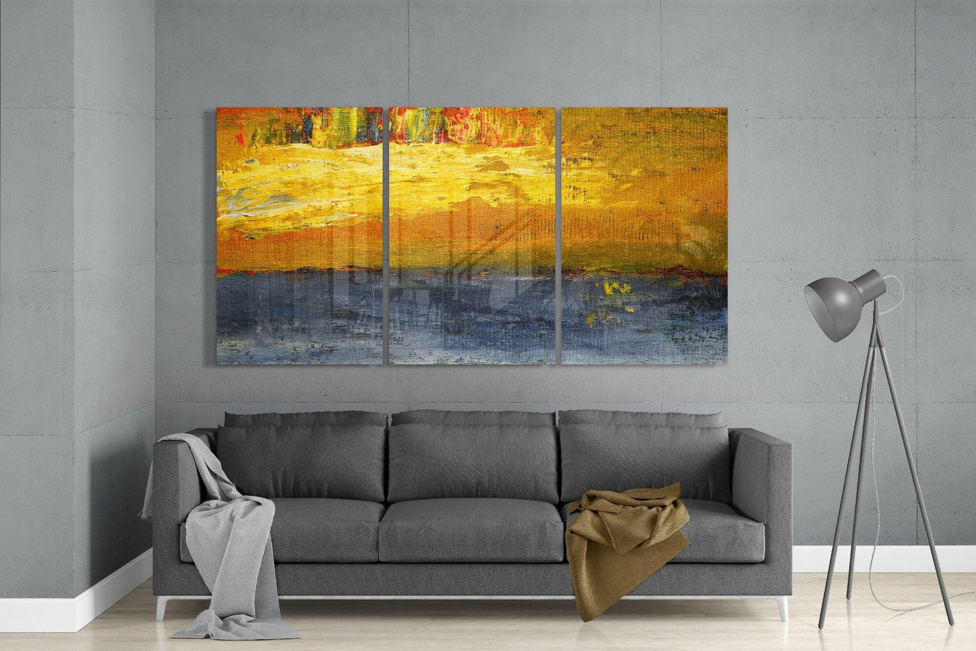 Insigneart USA Insigneart USA Abstract Yellow Glass Art