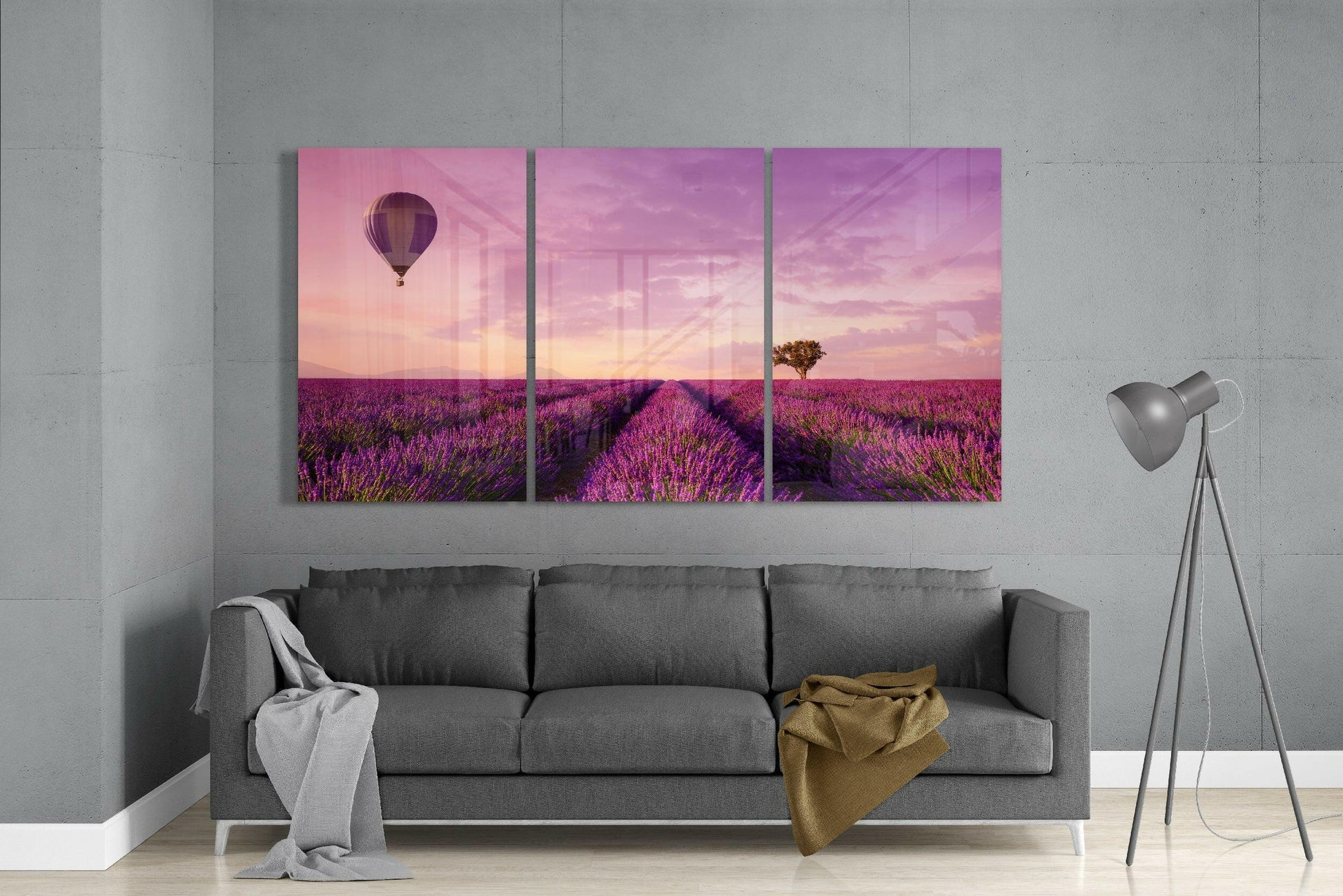 Insigneart USA Insigneart USA Lavender Field Glass Art