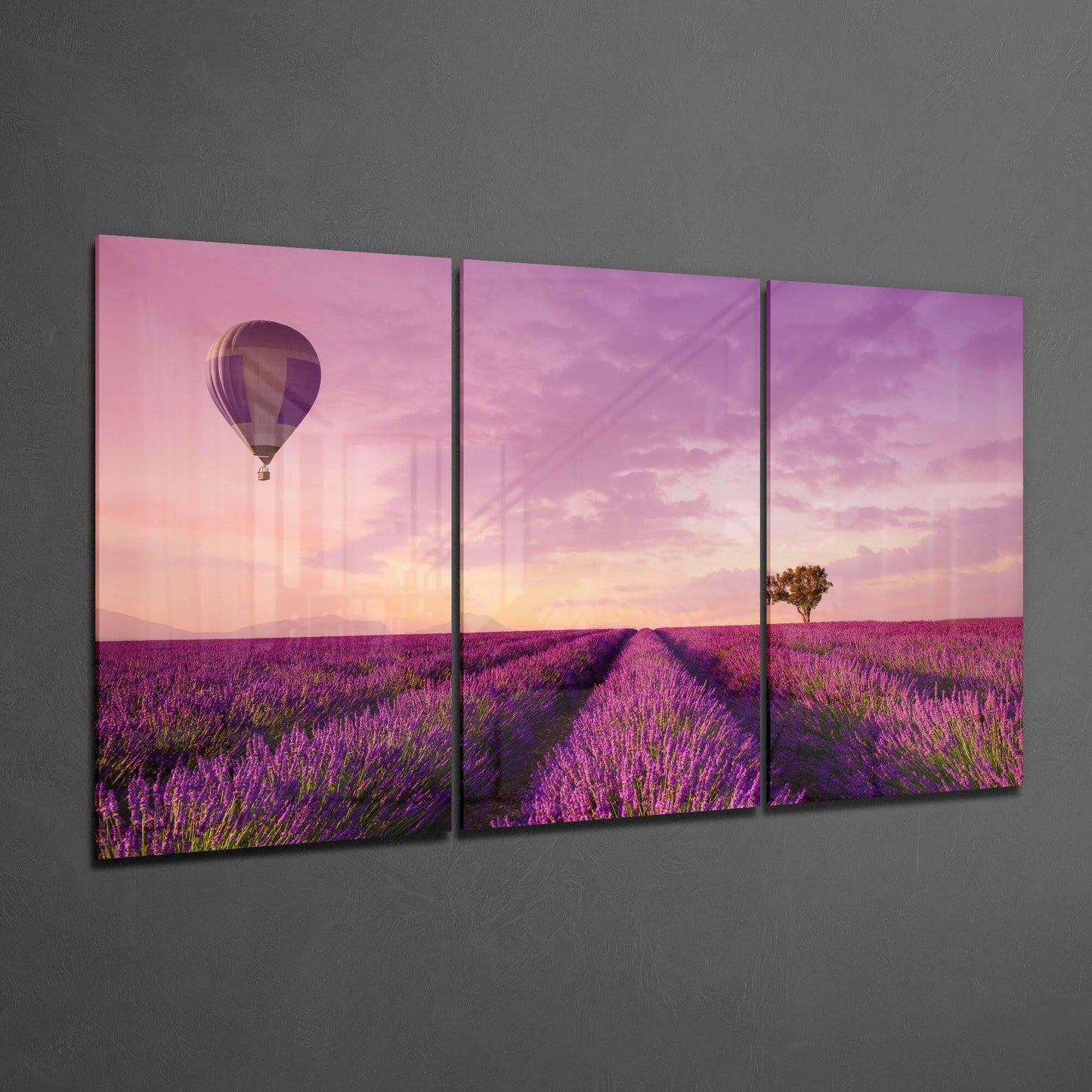 Insigneart USA Insigneart USA Lavender Field Glass Art