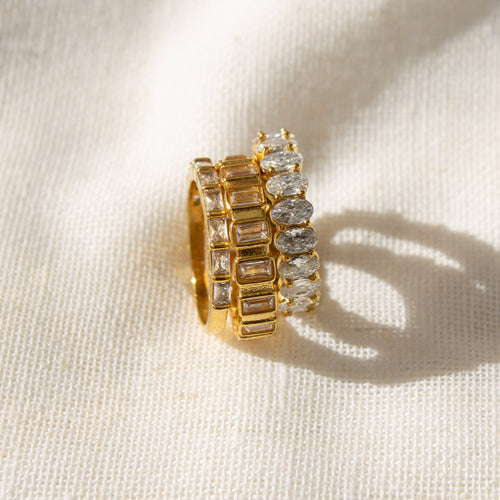 Daphne Baguette Tennis Ring Caris Jewelry