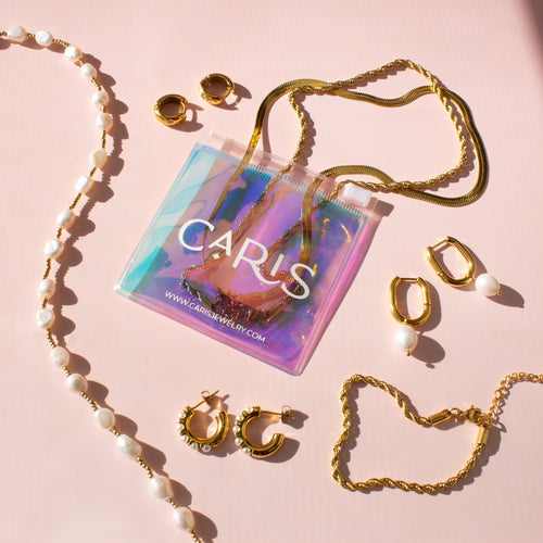 Gracie Pearl Hoop Earrings Caris Jewelry