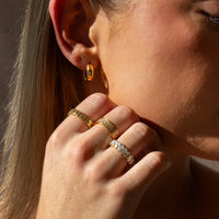 Vega Hoop Earrings Caris Jewelry