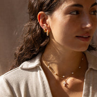 Gracie Pearl Hoop Earrings Caris Jewelry