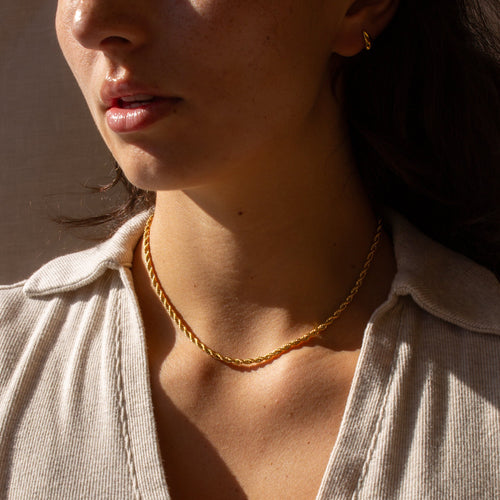 Livia Rope Chain Necklace Caris Jewelry
