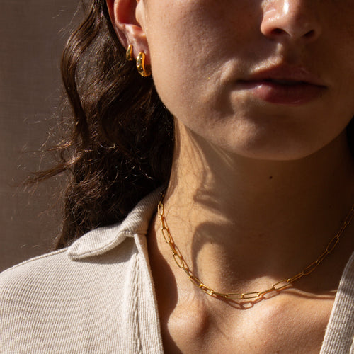 Ophelia Paperclip Chain Necklace Caris Jewelry