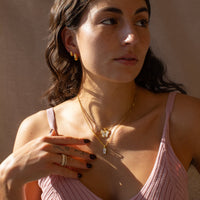 Vivian Baguette Pendant Necklace Caris Jewelry